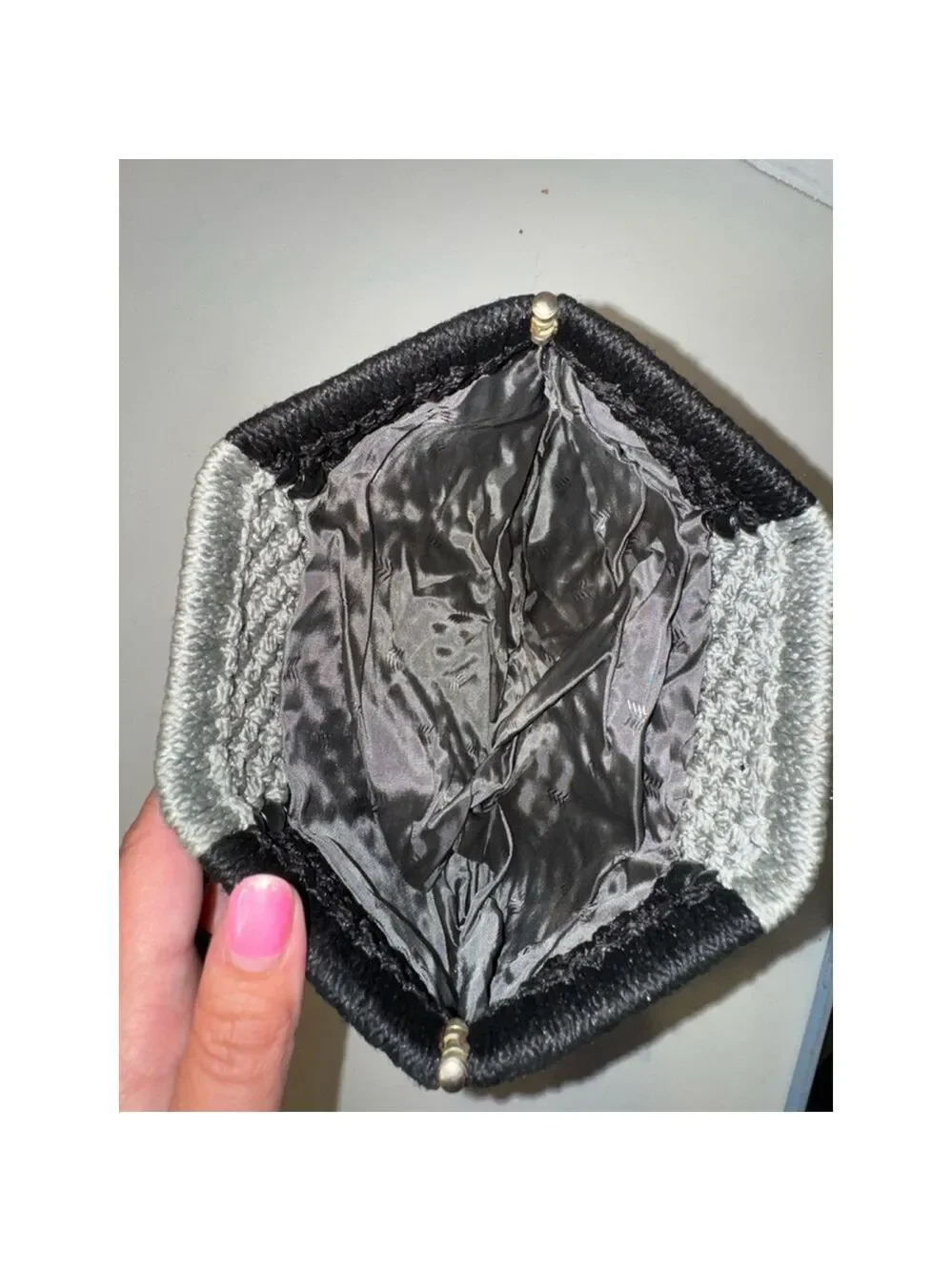 Unbranded Black Gray Clutch Small Women's